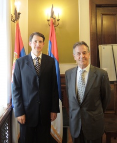 26. јун 2014. Председник  ПГП са Шпанијом Балинт Пастор и амбасадор Краљевине Шпаније у Србији Њ.Е. господин Артур Лаклаустро Белтрано